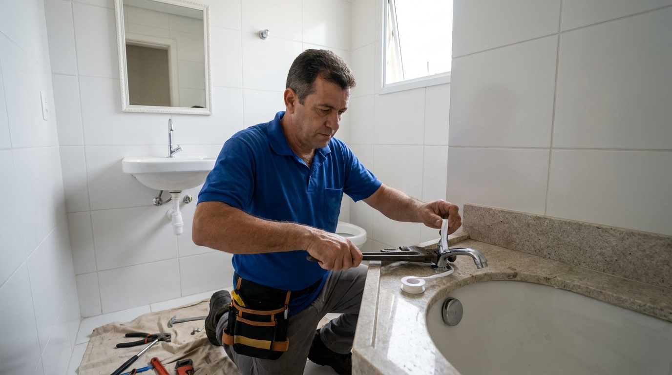 Instalação de torneira de cozinha em Betim‑MG